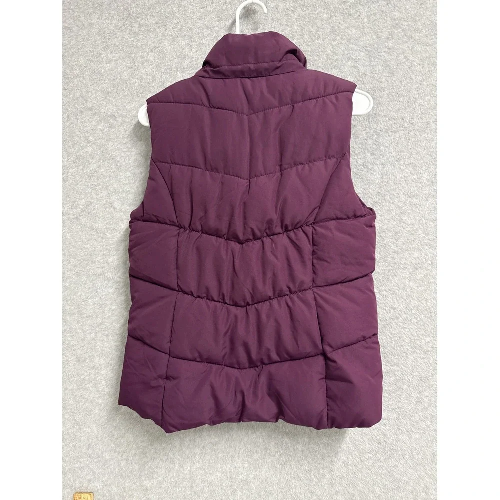 H&M Puffer Vest Boys‎ 12-14Y Purple Down Mock Neck Full Zip Streetwear Casual